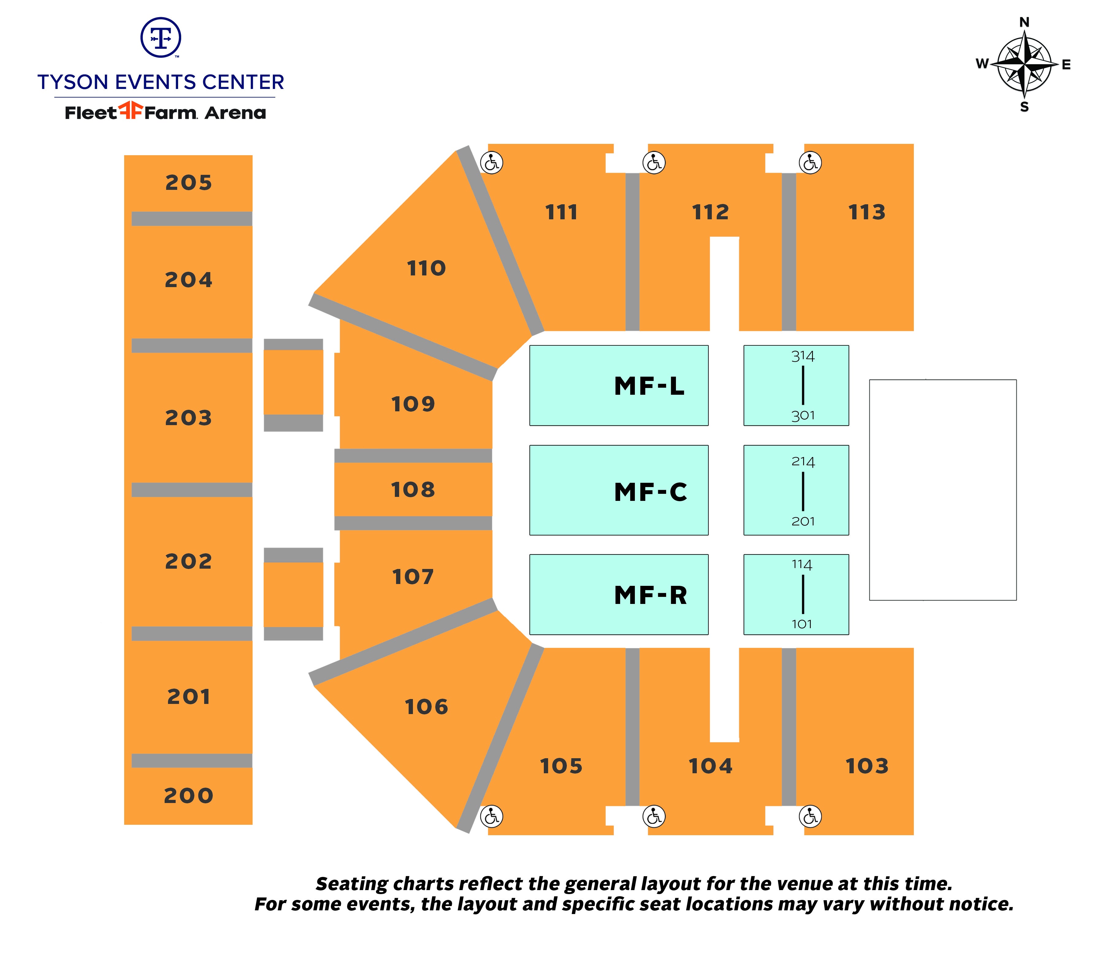 Springs Resort Casino Special Events Center Seating Chart