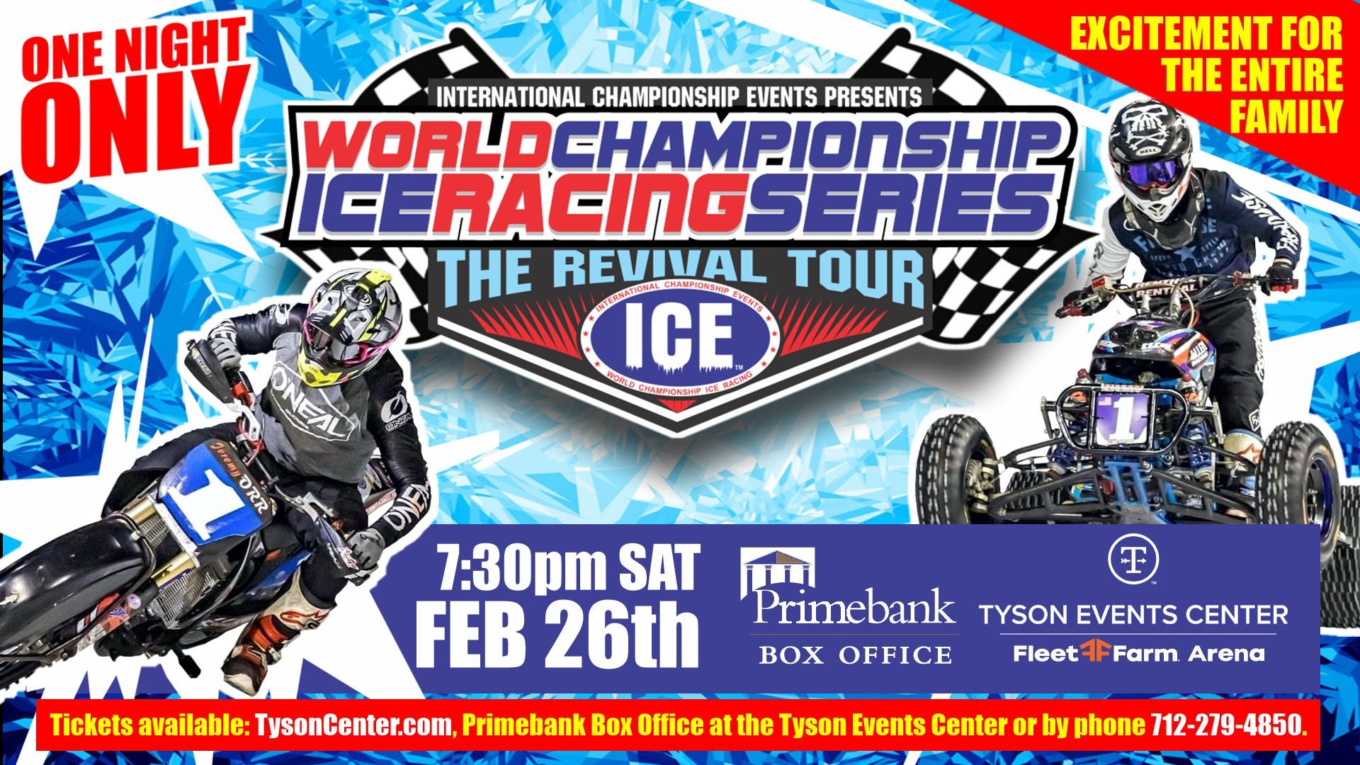 World Championship Motorcycle ICE Racing Tyson Events Center